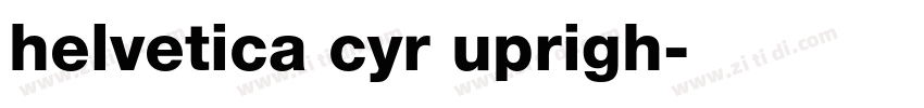 helvetica cyr uprigh字体转换